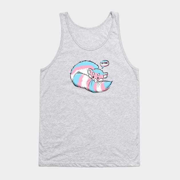 Trans Red Panda - He/Him Pronouns Tank Top by manicgremlin